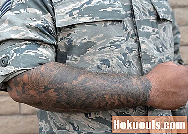 Politique de la Force aérienne sur les tatouages, l'art corporel et les piercings corporels