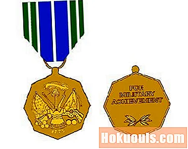 Descripción de la medalla de logro del ejército