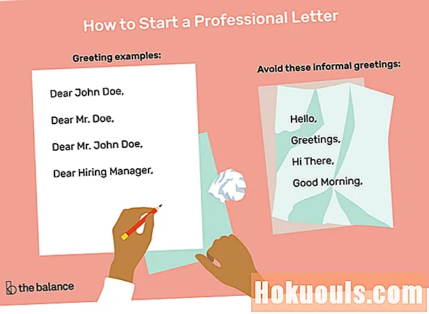 Làm thế nào để bắt đầu một lá thư với các ví dụ chào hỏi chuyên nghiệp