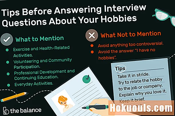 Interviewspørgsmål: "Hvad er dine hobbyer?"
