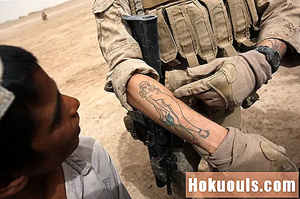 Politica del tatuaggio e del body art del Corpo dei Marines