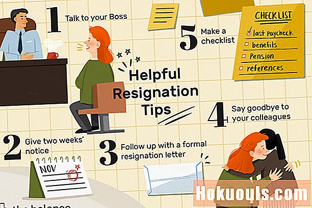Suggerimenti e consigli sull'etichetta di dimissioni