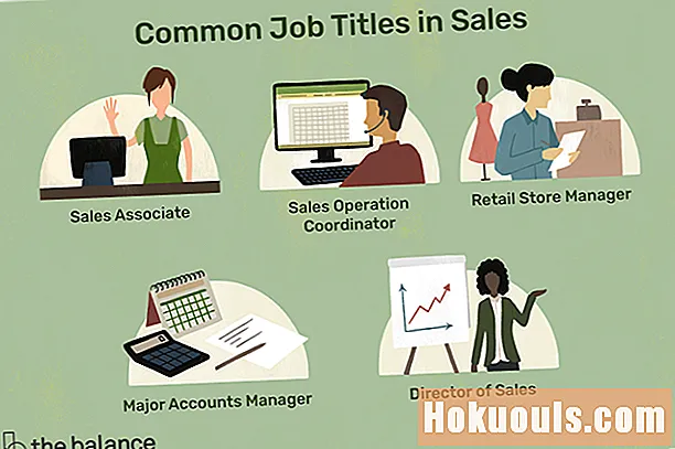 Продајне каријере: опције, наслови послова и описи