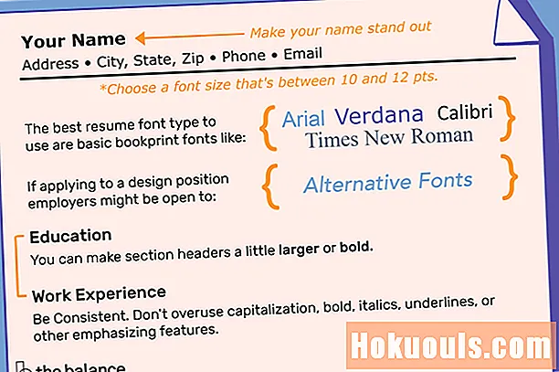 Cea mai bună dimensiune și tip de font pentru CV-uri