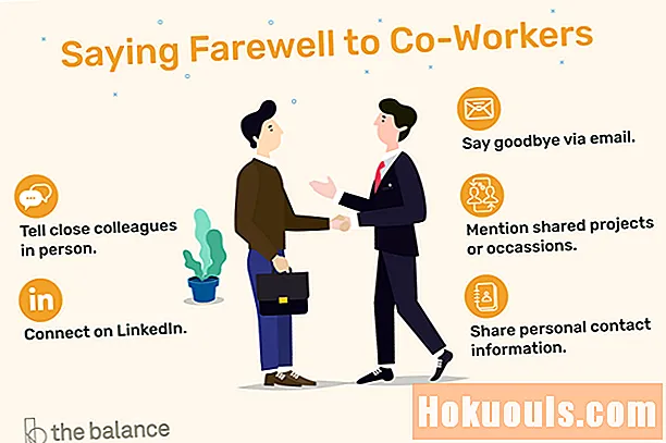 Tips för att säga adjö när du lämnar ditt jobb