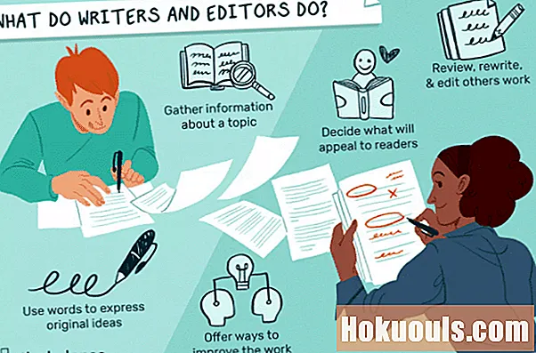 ¿Qué hacen los escritores y editores?