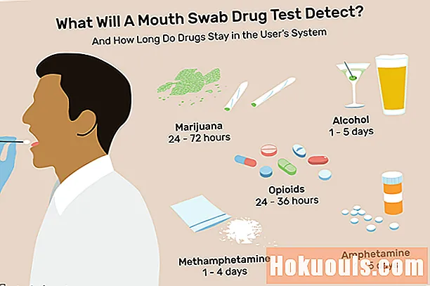 O que é um teste de drogas de cotonete na boca?